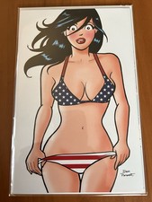 Archie Betty Veronica VIRGIN Friends Forever Beach Party American Flag Bikini picture