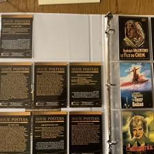 Complete 72-card set  Movie Poster Collection Trading Cards Plus Inserts picture