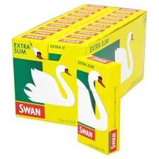 swan Swan Extra Slim Filter Tips Full Box 20 Packs Of 120 Count (Pack of 20) picture
