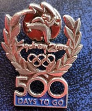 SYDNEY 2000 OLYMPIC GAMES 500 DAYS to GO PEWTER PIN - EXCELLENT as NEW picture