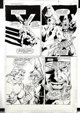 Deathstroke #25 Page 7 Original Art Deathstroke In Every Panel By Frank Turner picture