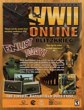 2001 WWII Online Blitzkrieg PC Vintage Print Ad/Poster Computer Game Wall Art  picture