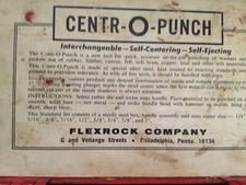Centr-O-punch Rare Unique opportunity cutter heads Individually sold picture