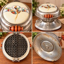 1920’s Antique Vintage Electric Waffle Maker picture