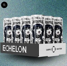 ECHELON Energy Drink White Phosphor Goth Girl Spit 12pk 12oz Cans  picture