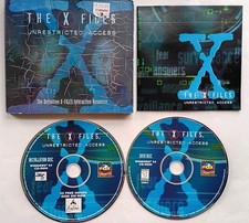 1997 The X Files Unrestricted Access Game Windows PC Big Box - MINT DISCS picture