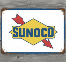 Sunoco Gas Company 8 x 12 Vintage Novelty Metal Sign Made In USA New picture