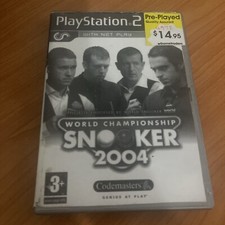 World Championship Snooker 2004 - Video Game Playstation 2 PS2 PAL GENUINE picture