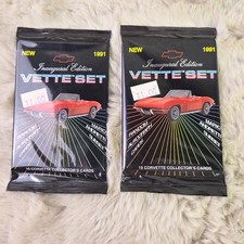 1991 Vette Set Inaugural Edition Sealed Packs Lot of 2 picture