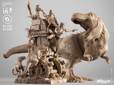 Tomb Raider Diorama Resin Sculpture Statue Model Kit  Unpainted/Unassembled picture