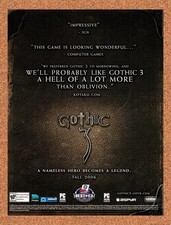 2006 Gothic 3 PC Original Advertisement / Retro Promo v2 picture