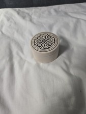 TOUCHSTONE Pottery Beige CELTIC  Round Shape Pill Trinket Box Nova Scotia picture