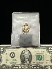 Vintage US Navy  Cigarette Case 1950’s. Made In Japan picture