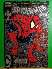 1990 Marvel Comics Spiderman 1 Todd McFarlane No Polybag Silver Cover Variant picture