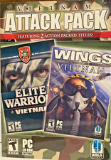 Vietnam Attack Pack (Set of 2 PC Games) ELITE WARRIORS VIETNAM + WINGS OVER NAM picture