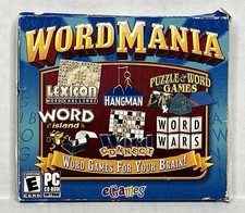 2006 eGames WORD MANIA Word Games For Your Brain PC-CD-ROM Windows 98/ME/2000/XP picture