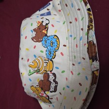 Disney Parks Disney Snacks Print Bucket Hat, White Multicolor, One Size picture