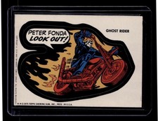 🔥1975 Topps Comic Book Heroes (Marvel Super Heroes) Ghost Rider Die Cut Sticker picture