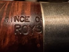 Prince of wales Smooth Bent Volcano Sitter Estate Pipe - Vulcanite Saddle Stem picture
