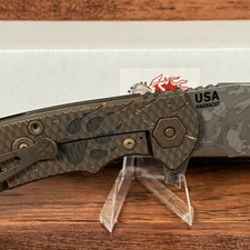 Hinderer Textured Lockside Battle Hound Project X Sheepsfoot Magnacut Black G10 picture