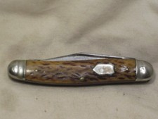 vintage antique WILBERT Cutlery Chicago folding pocket knife 3 blade natural picture