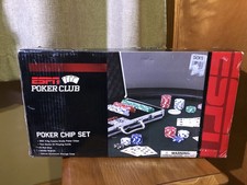 ESPN Poker Club Professional Poker Set In Aluminum Carry Case NIB picture