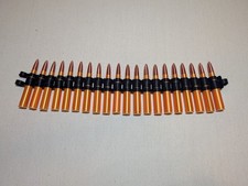 M1919 .30 Caliber Machine Gun Ammo Belt Replica Prop Bullet Set WW2 picture