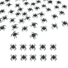 SaktopDeco 50 PCS Mini Plastic Spiders Small Fake Scary Realistic... picture