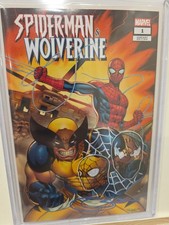spider-man and wolverine 1 Signed And Sketched By Sajad picture