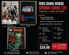 Spawn #10 GAH Color Variant & Spawn #15 + Doom’s III #1 Image Comic Lot 1993 picture