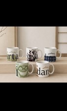 Starbucks 2005 City Mug 4oz Espresso Collectors Series Mini Coffee Cup Lot Of 5 picture
