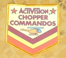 Atari Video Game Vintage 80's Activision Award Patch - Chopper Command picture