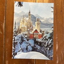 Royal Castle Neuschwanstein Bavarian Alps Postcard Vintage, Unposted, Germany picture