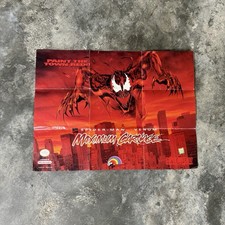 Maximum Carnage Mortal Kombat II SNES Poster Insert Spider-Man Venom Nintendo picture