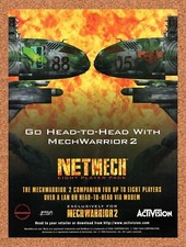 1994 MechWarrior 2 NetMech Original Advertisement / Retro Promo v3 picture