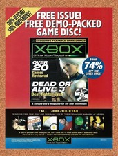 2001 Microsoft Xbox Magazine Dead Or Alive 3 Original Advertisement / Promo v6 picture