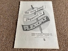 FABK16 ADVERT 11X8 FLEXO PLYWOOD INDUSTRIES LTD SOUTH CHINGFORD picture
