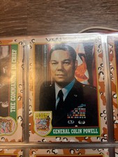 General Colin Powell - Chairman Joint Chief of Staff collector card. 1991 picture
