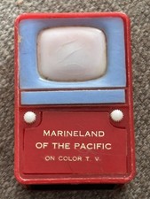 Vntg 1950s-60s Marineland of the Pacific Mini Viewer Color TV Entrance Gate picture