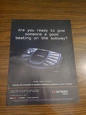 Nokia N-Gage Print Ad 8X11 2003 Vintage Great To Frame  picture