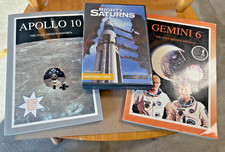 Apollo 10, Gemini 6 NASA Mission Reports w/CD ROMs & Mighty Saturn 3 DiscDVD Set picture