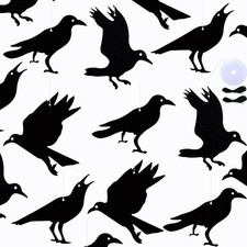 SaktopDeco 24 PCS Hanging Crow Decorations Felt Black Ornament picture