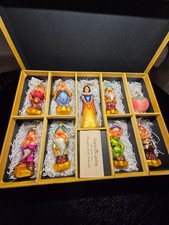 Christopher Radko, Snow White & 7 Dwarfs + Apple, ROGERS GARDENS EXCLUSIVE picture