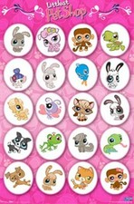 2007 HASBRO LITTLEST PET SHOP POSTER 22x34 TRENDS 9122 NEW  picture