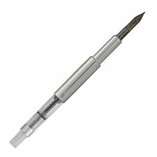 Pilot Namiki Vanishing Point Converter Set - 18K Black Plated Gold FINE Nib NEW picture