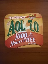 AOL Vintage Promotional Tin Version 7.0 1000 Hours Free Metal Box picture