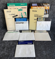 Lot of 6 COMMODORE Program Titles - Hardball/GBA Basketball/Timeworks picture