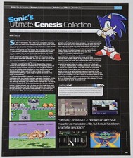 Sonic's Ultimate Genesis Collection Magazine Review Print Ad Sega 2009 picture