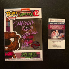 KEVIN CLASH SIGNED AUTOGRAPH SPLINTER FUNKO POP 73 TMNT JSA COA I MADE A FUNNY picture
