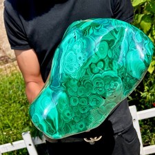 28.6LB  Natural Polished Malachite Mineral freeform specimen Reiki Stone Healing picture